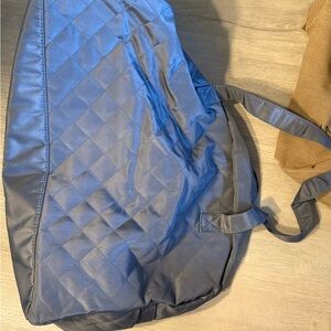 Quilted Blue Tote Bag
